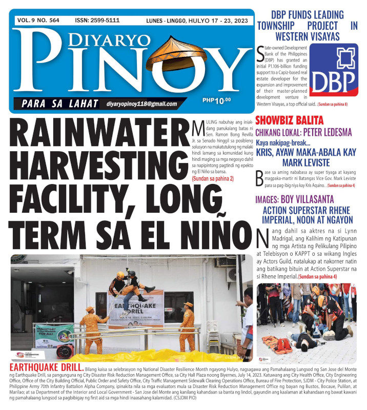 DIYARYO PINOY – Hulyo 17 – 23, 2023 Issue