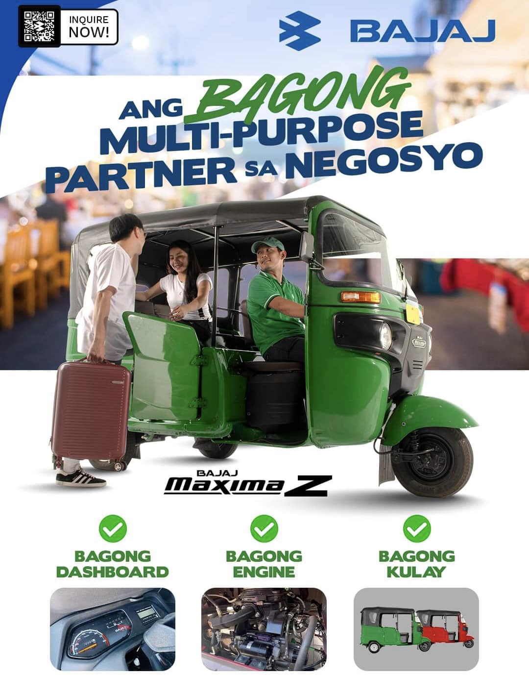 ANG BAGONG MULTI-PURPOSE PARTNER SA NEGOSYO: BAJAJ MAXIMA Z