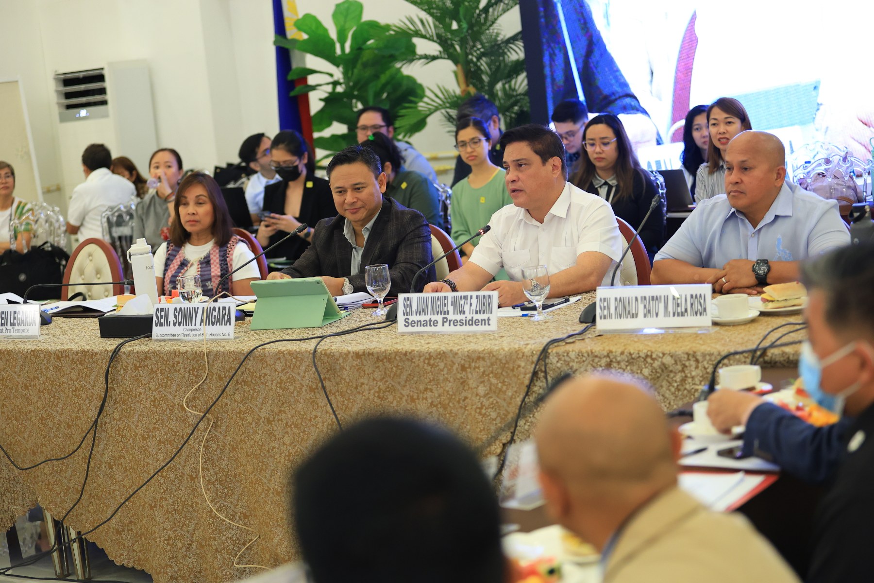 MGA SENADOR LUMABAS NA NG SENADO PARA TALAKAYIN ANG ECONOMIC PROVISION SA PANUKALANG CHACHA