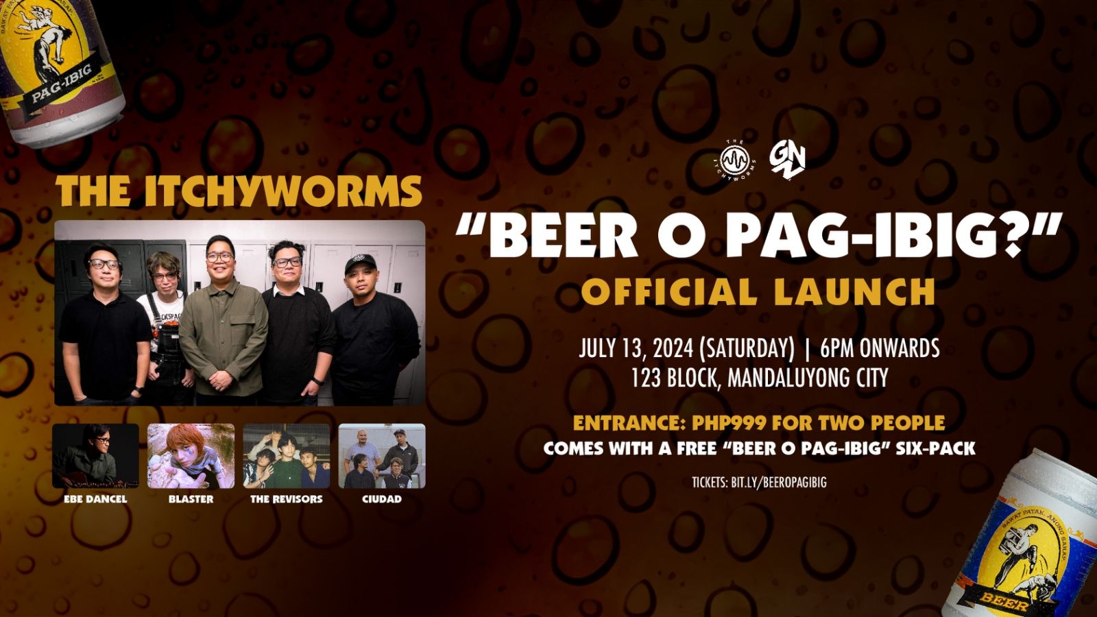 The Itchyworms to launch own brand of craft beer with a special show