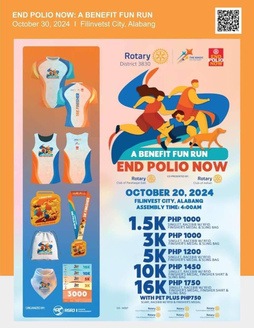 ROTARY BENEFIT FUN RUN LABAN SA POLIO