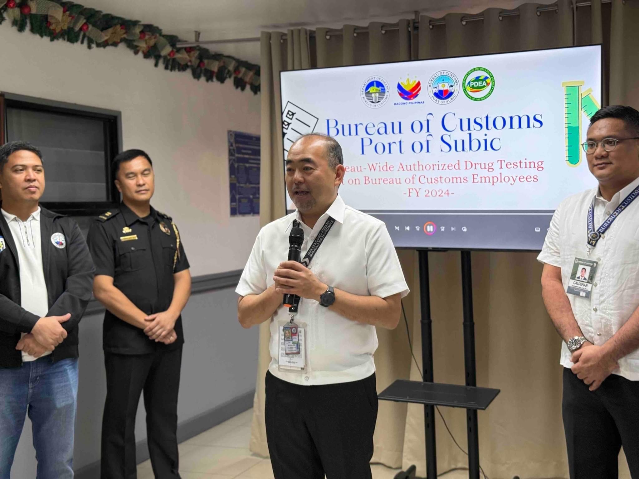Mga Kawani ng BOC-Port of Subic, Sumailalim sa Matagumpay na Bureau-Wide Drug Test