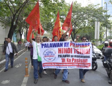 IBA’T IBANG GRUPO NG MAKABAYANG PILIPINO NAGPROTESTA SA HARAP NG EMBAHADA NG TSINA