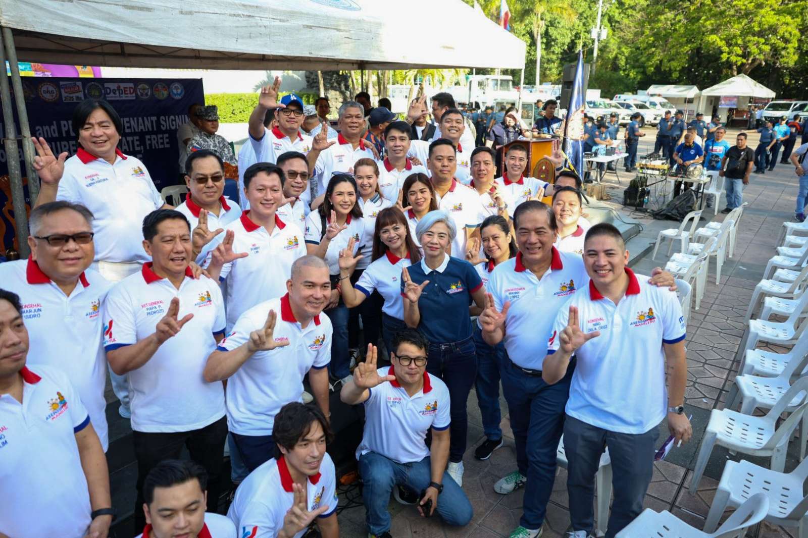 Tanging sina Mayor Honey, VM Yul at Asenso Party ang Dumalo sa Unity Walk at Peace Signing Covenant ng Comelec