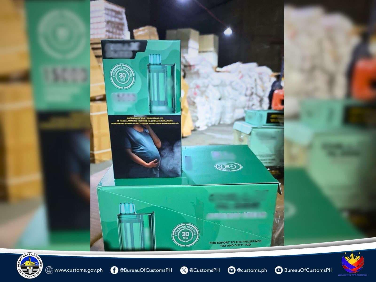 BOC Nagsagawa ng Inspeksyon sa mga Bodega sa Malabon; Iba’t ibang Ipinagbabawal na Produkto Nakumpiska