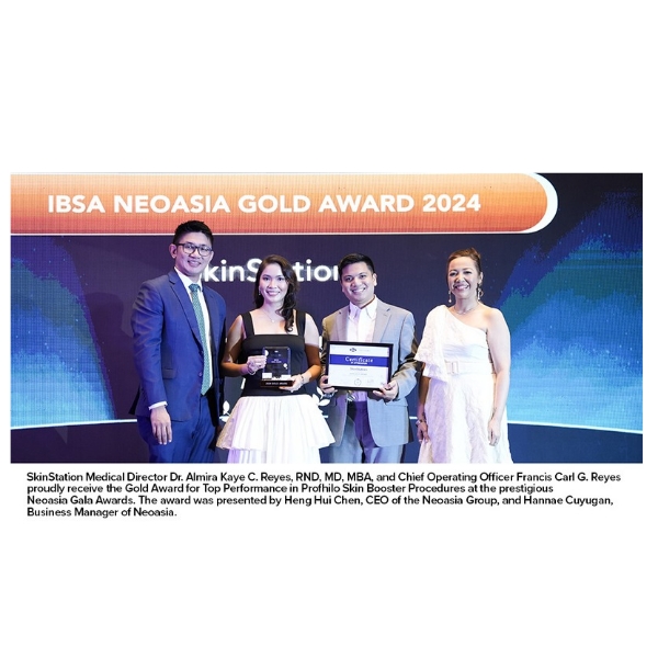 SkinStation Wins Gold Award for Profhilo Excellence at Neoasia Gala 2025