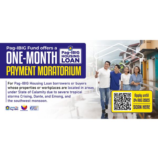 Pag-IBIG Fund Offers Housing Loan Moratorium in Calamity-Hit Areas, Heeds President Marcos’ Call to Extend Assistance
