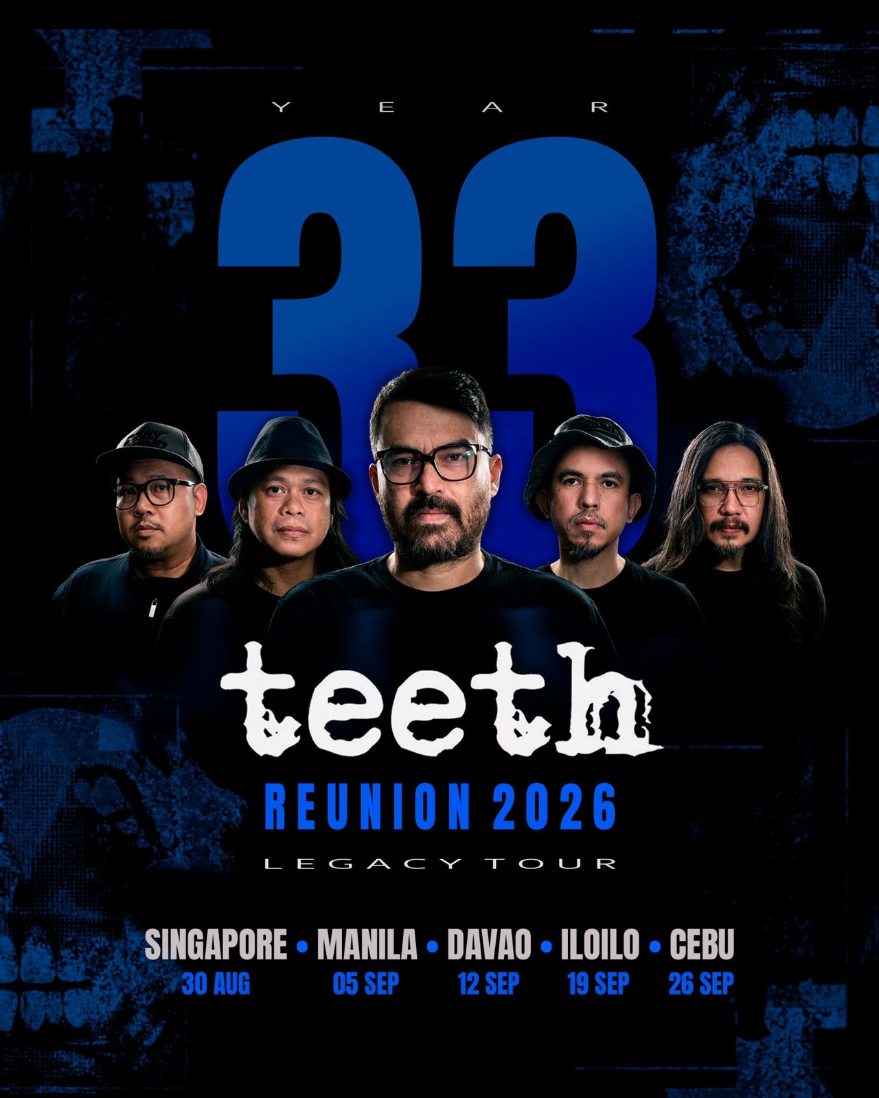 Pinoy rock legends TEETH announce 5-city concert tour and vinyl release of landmark debut album